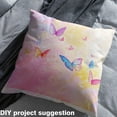 thumbnail image 3 of Feelyou Dreamy Butterfly Kids Fabric by the Yard 1 Yard, Oil Printing Artwork Sewing Fabric, Cartoon Animal Theme Home Decor Fabric by the Yard, Breathable Home Decor, 3 of 6