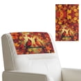 thumbnail image 2 of Xixirimido Cardinal Birds Maple Leaf Pattern Recliner Chair Covers for Reclining Chair, PU Leather Headrest Protector for Sofa Recliner Headrest Cover Sofa Slipcovers for Home, 2Pcs, 2 of 7