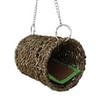 thumbnail image 2 of Kingtowag Hanging Coconut Bird Nest Bed, Warm Braided Parrot Mat Perch for Cage, Natural Wood with Soft Cotton Pad, Cozy Resting Spot for Birds, 2 of 3