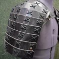 thumbnail image 5 of Armadura de hombro de samurái Ronin Steampunk medieval, accesorio de cosplay de caballero vikingo pirata, cinturón de cuero, hombreras, disfraz para Larp, 5 of 5