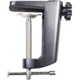 thumbnail image 1 of Soporte de brazo de micrófono con abrazadera en C con tornillo de posicionamiento ajustable, abrazadera en C de aleación de copa de aleación con orificio de 1,2 cm de diámetro para lámpara de mesa (negro) esquí esquí Gafas de esquí, 1 of 5