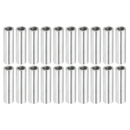 

Uxcell Round Coupling Nut M4x0.7mm 20mm Threaded Sleeve Connector Rod Bar Stud Tube 20 Pack