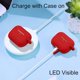 thumbnail image 4 of Funda protectora de silicona JAMW para Airpods Pro a prueba de golpes con mosquetón rojo, 4 of 5