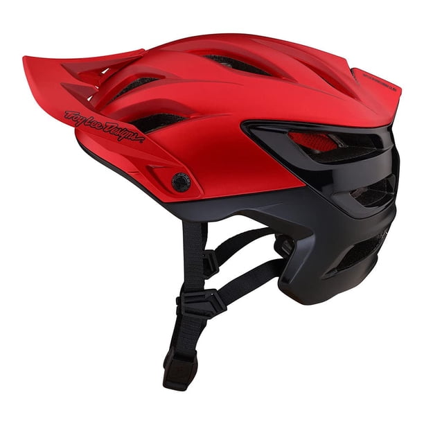 Casco Deportivo Troy Lee Designs A3 Rojo con MIPS y Visera
