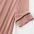 thumbnail image 6 of Wdfiry Women 3/4 Sleeve Built-in Bra Padded Mid-Calf Nightdress Sleepwear Pajamas Casual Comfy Soft Modal Sleep Shirt Night Shirt Dress Solid Nightgown, 6 of 9