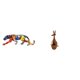 thumbnail image 1 of Estatua Escultura Animal Figura Artesanal Adorno Caminante Decoración Regalo De Fiesta Divertida Escultura De Madera Para Escritorio Dormitorio Estantería Interior Hogar Estante, 1 of 8