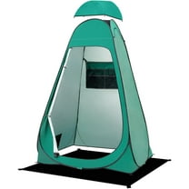 Pop Up Shower Tent, Portable Privacy Camping Changing Tent, Camp Toilet Bathroom Pod with Rain Shelter & Windows, UPF 50 & Waterproof, 47.2" x 47.2" x 74.8"