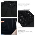 thumbnail image 3 of Sudaderas Con Cordón, Color Liso, Sudaderas Con Capucha Informales Para Mujer, Encaje De Ganchillo, Cómodas Sueltas Para Otoño E Invierno ANGGREK Otros, 3 of 6