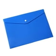 thumbnail image 1 of sweethay Organizador de carpetas transparentes con estilo de 10 piezas para almacenamiento portátil Almacenamiento portátil transparente Carpetas de archivos Azul solido 18 A4, 1 of 6