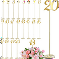 thumbnail image 2 of 20 Pcs Metal Table Numbers 1-20 for Wedding Reception 12 Inch Number with Sturdy Holder Base, 2 of 6