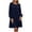 Navy, variant on Tqcoqu Fall Dresses for Women 2026,Crew Neck Long Lantern Sleeve Casual Loose Flowy Swing Shift Dress