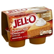 Jell-O Limited Edition Pumpkin Spice Cheesecake Snacks 4 ct Cups
