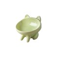 thumbnail image 1 of sweethay Alimentador de mascotas, tazón de comida a la moda, protección para el cuello, aumento de agua potable, contenedor de alimentación, cuencos Suministros para gatos Verde claro sweethay PT004543-02, 1 of 6
