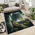 thumbnail image 2 of Forest Rugs for Bedroom - Waterfall Rug, Bathroom Rug, Landscape Carpet for Living Room, Greenery Area Rugs, Waterfall Carpet, Water Flow Home Decor & Gifts 5x7ft, 2 of 6