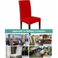thumbnail image 6 of Stretch Chair Covers Set of 4, Christmas Red Universal Fit Elastic Decorative Dining Chairs Slipcovers for Wedding, Banquet, Simplistic, 6 of 6