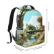 thumbnail image 2 of Easygdp Cartoon Mushroom House Mochila Ergonómica Versátil para Laptop - Múltiples Bolsillos, Correas Ajustables, Unisex para Escuela, Viajes y Actividades al Aire Libre-One Size, 2 of 5