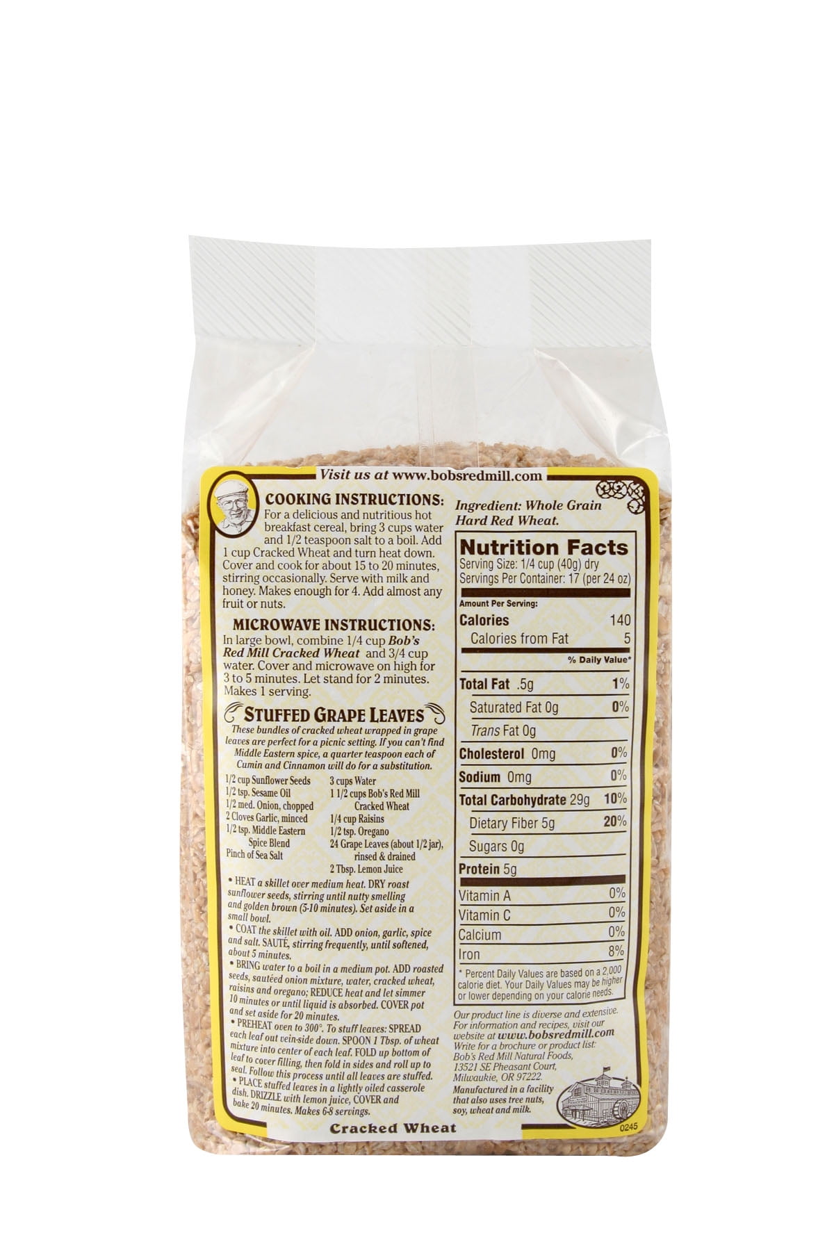 bobs red mill hot cereal cracked wheat