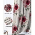 thumbnail image 6 of Pink Spring Floral Blackout Curtains 90 Inch Length 2 Panels Set for Living Room Bedroom, Farmhouse Flowers Modern Art Privacy Window Treatment Thermal Insulated Black Out Drapes 52"x90", 6 of 8