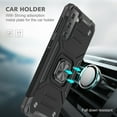 thumbnail image 7 of For Samsung Galaxy S21 FE Robust Magnetic Kickstand Hybrid Case Cover - Black, 7 of 7