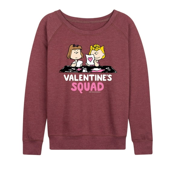 Peanuts - Valentine's Squad - Women's French Terry Long Sleeve Shirt