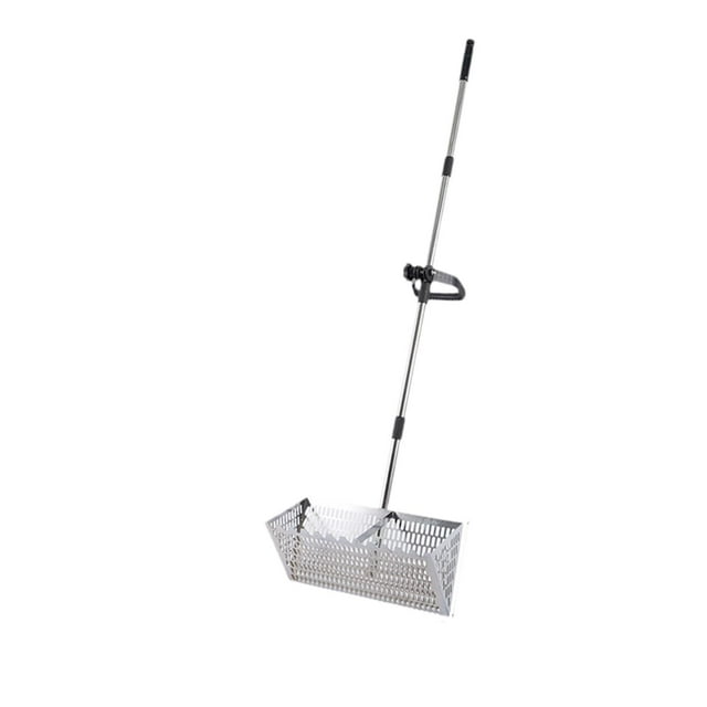 koolsoo Sand Rake Convenient Easy Cleanup Large Telescopic Handle Wide Basket Sifter 304 Stainless Steel