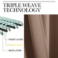 thumbnail image 5 of NICETOWN Room Divider Heavy Curtain Screen Partitions, Privacy Vertical Blinds for Patio Sling Door, Blackout Window Curtain, Extra Wide Drapes for Bedroom, 1 Panel, 10ft Wide by 7ft Long, Cappuccino, 5 of 6