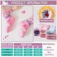 thumbnail image 6 of 9 Pairs Kids Girls Toddlers Fuzzy Slipper Socks with Grips Non Slip Warm Fluffy Winter Thick Fun Cozy Hospital Socks, 6 of 6