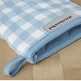 thumbnail image 3 of KitchenAid Gingham Mini Oven Mitt 2-Pack Set, Blue Velvet, 5.5"x8", 3 of 4