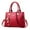 Wine, variant on Stylago Women Purses and Handbags Flower Pendant Top Handle Tote Bags Fashion Leather Crossbody Messenger Work Shoulder Bag Black