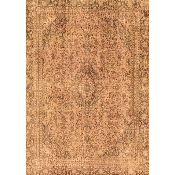 Ahgly Company Indoor Rectangle Abstract Brown Modern Area Rugs, 6' x 9'