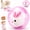 Pink, variant on Self-Rolling Interactive Cat Ball Realistic Animal Automatic Moving Rolling Cat Ball 360° Rolling Spin Moving Cat Ball Fun Indoor Interactive Pet Ball for Cats Dogs Chasing