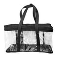 thumbnail image 2 of Bolsa de almacenamiento de DVD con asas, bolsa protectora contra el polvo, estuche para CD, organizador de medios para álbumes, dormitorio, 38 cm x 15 cm x 21 cm, 2 of 8