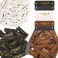 thumbnail image 5 of 180 Piezas Etiqueta de Piel SintéTica para Ropa Etiqueta en Relieve Hecha una Mano con Agujeros Adorno de Punto Accesorios de Bricolaje para Bolsos Zapatos Sombrero, 5 of 5