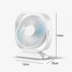 thumbnail image 2 of Yaju Usb Desk Fan, 360 Rotation Low Noise Table Fan, Energy Saving Portable Small Cooling Fan, Desktop Fans For Bedroom Home Office Sleeping (white1p, 2 of 5