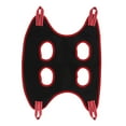 thumbnail image 3 of Hamaca para el cuidado de perros, transpirable, segura, con cortaúñas y peine para cachorros y gatos, borde negro y rojo, 10 piezas, L, 3 of 14