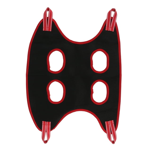 Écharpe de Toilettage pour Chien, Sac de Contention pour Chiot Résistant à l'Usure Respirant pour Chat pour Couper les Ongles Noir Bord Rouge 10 Pièces Ensemble S