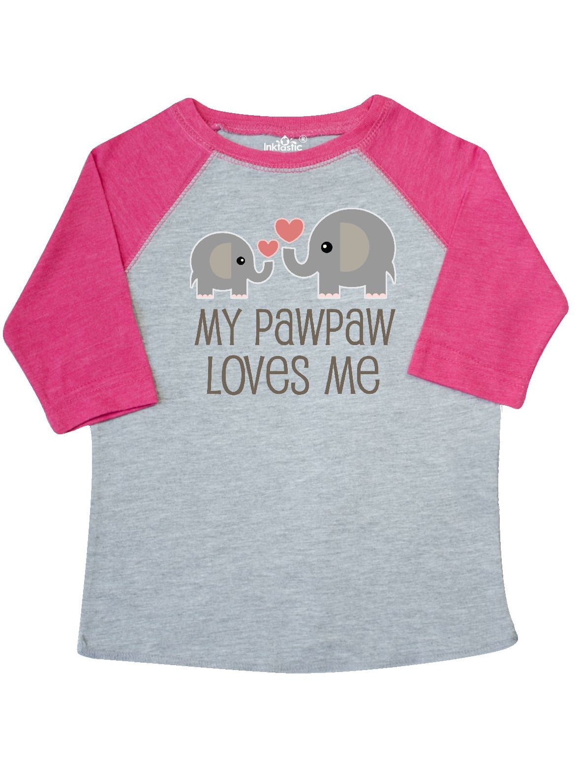 inktastic Valentines Day This Llama Loves Her Pawpaw Toddler T-Shirt