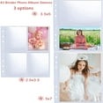 thumbnail image 5 of LEEYNEER 30 Pack 60 Pockets 5x7” Photocard Sleeves for 6 Ring A5 Binder  Ultra-Clear Photo Sleeves  Double-Sided 1 Pocket Photo Pages  Top Loading Photo Sheet Protector for Photos  Post, 5 of 7