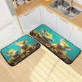 thumbnail image 7 of GZHJMY Sunflower Pig Kitchen Rug Set of 2 Non Slip Washable Cushioned Anti-Fatigue Kitchen Mat Comfort Standing Floor Mat for Kitchen Washroom Bedroom Carpet Runner, 7 of 7