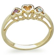 Personalized Planet 14kt Gold Plate Sisters Ring