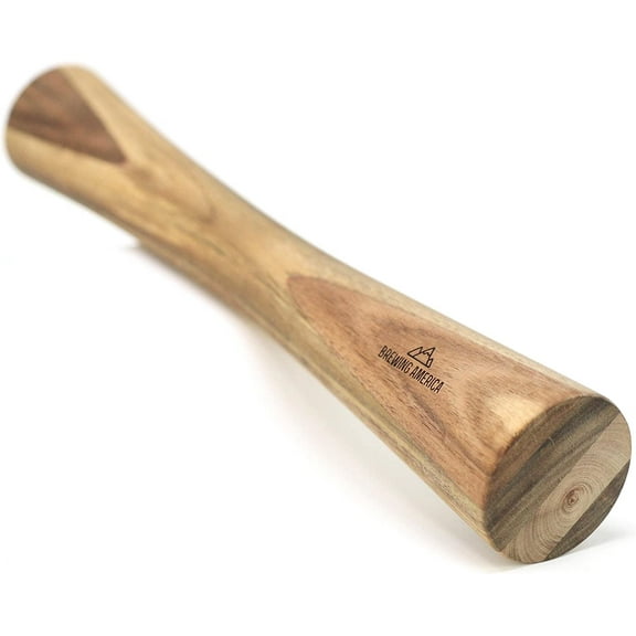 Brewing America Acacia Wood Manual Fruit & Wine Crusher