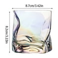 thumbnail image 4 of JWDX Glass and Bottle Clearance, Special Shaped Glass Whisky Glass Wind Design Irregular Cup Frosted Cup., 4 of 6