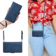 thumbnail image 6 of Allytech Galaxy A53 5G Case, Samsung A53 5G Case Wallet, With Shoulder Strap Cards Slots Zipper Wallet Stand Flip Protective Shell Cover for Samsung Galaxy A53 5G 6.5" - Blue, 6 of 7