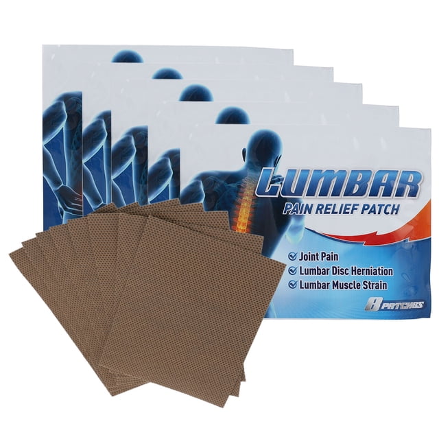 Parche para calmar el dolor Lumbar, 40 Uds., parche para aliviar el dolor de la tensión muscular de la espalda baja para trabajadores de oficina