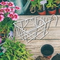 thumbnail image 5 of Flower Pot Rack Wall Mounted Wrought Iron Vintage Carved Hanging Plants Stand Decorative Frame, 5 of 5