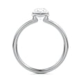 thumbnail image 3 of Eloya Jewel Pear Cut Excellent 2.1 Ct Moissanite Ring For Women's - Wedding Moissanite Ring - 14K White Gold Plated Moissanite - Half Bezel Moissanite Ring for Her - Solitaire Moissanite Ring for Mom, 3 of 4