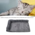 thumbnail image 4 of Comfortable Dog Couch Bed, Sponge Filling Unique Style Short Plush Pet Sofa Bed  with Removable Washable Cover for Indoor PetsDeep Gray, 4 of 7