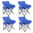 thumbnail image 1 of Sillas Plegables para Camping para Playa Pesca y Exteriores de Lona Impermebale Ligera - Sillas para Exterior Ergonomica con Estructura de Acero y Funda Transportadora Set 4 Sillas, 1 of 1