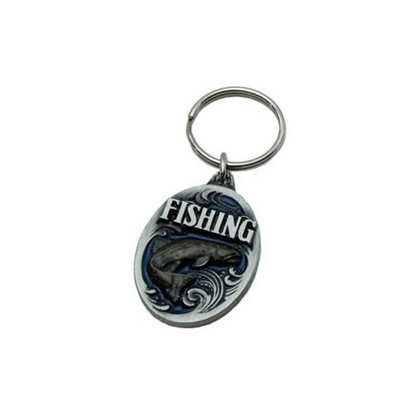 Siskiyou Fishing Pewter Key Chain