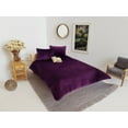 thumbnail image 4 of Ensemble de Housse de Lit en Velours Violet 3 Pcs, 4 of 4